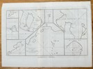 John Hawkesworth (1715–1773) – Charts of Queen Charlotte's Islands Harbours and Bays – Copper Engraving (1773)