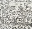 Sebastian Münster (1488–1552) – Battle or Confrontation in the German Lands – Woodcut (Circa 1550)