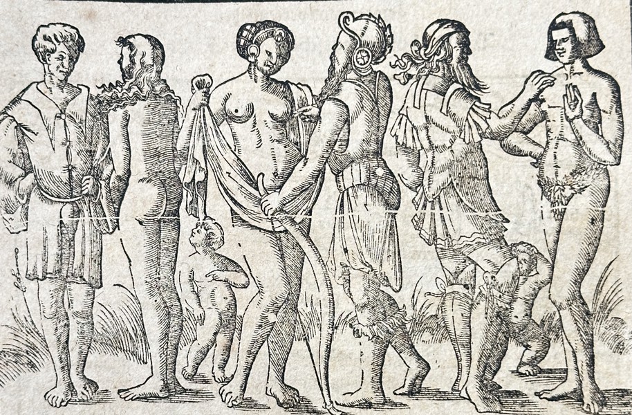 Sebastian Münster (1488–1552) – Dance of the Wends or Wandals – Woodcut (Circa 1550)