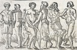 Sebastian Münster (1488–1552) – Dance of the Wends or Wandals – Woodcut (Circa 1550)