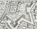 Sebastian Münster (1488–1552) – True Depiction of Gorée Island with its Fortification – Woodcut (Circa 1570)