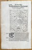 Sebastian Münster (1488–1552) – Map of the Island and Kingdom of Sicily – Woodcut (Circa 1550)