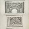 Giocondo Albertolli (1742–1839) – Set of 2: Geometric and Vegetal Design and Ceiling Design with Cherubs – Copper Engraving (1778–82)