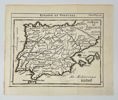 Henri Abraham Chatelain – Map of Spain and Portugal / Espagne – Engraving