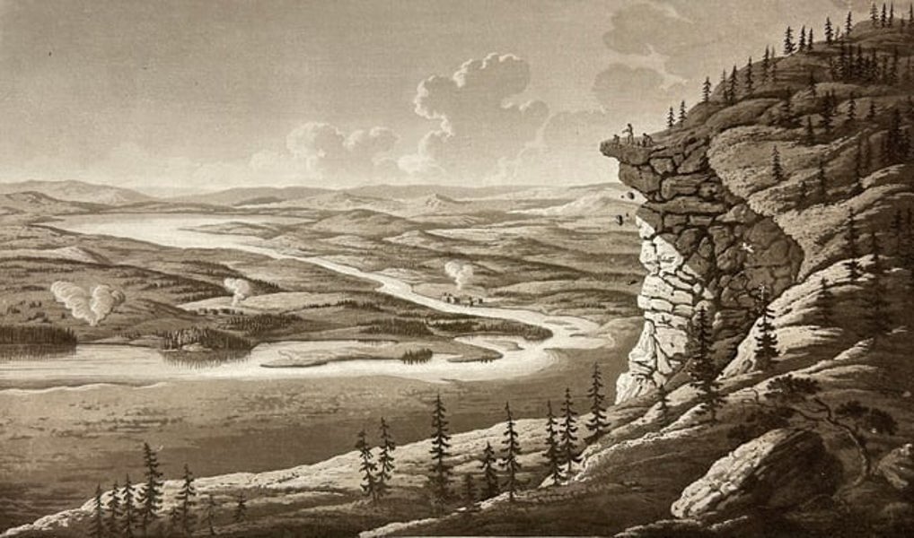 Anders Fredrik Skjöldebrand – Northern-Eastern View from Mount Avasaksa