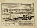 Daniel Meisner – View of Ylst (Ijlst, West Friesland) – Emblematic Engraving