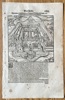 Sebastian Münster (1488-1552) – Of Italy. True Portrait of the Mighty Castle in Milan – Woodcut (1550)