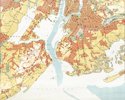 Carl Diercke - Large Map of America - New York City and its surroundings