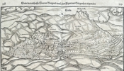 Sebastian Münster (1488–1552) – Map of Austria - Salzburg /City in Burgundy – Woodcut