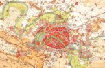 Carl Diercke - Map of France - Paris lithography first half of the 20th century