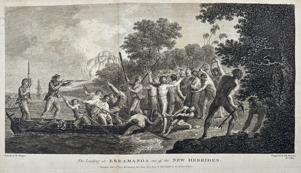 William Hodges (1744–1797) – The Landing at Erramanga one of the New Hebrides (Vanuatu) (1777)