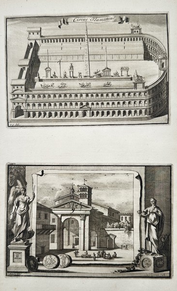 Jan Goeree (1670–1731) – Circular Area in Ancient Rome – Engraving (c. 1725)