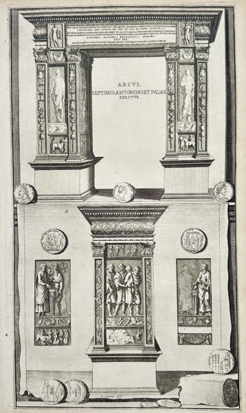 Jan Goeree (1670–1731) – Arch of Septimius Severus in Rome – Engraving (c. 1725)