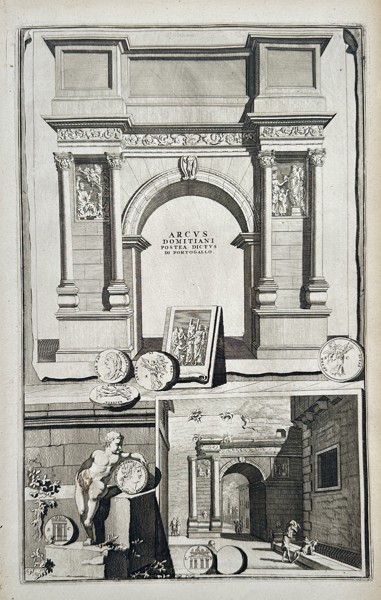 Jan Goeree (1670–1731) – Arch of Nerva in Rome – Engraving (c. 1725)