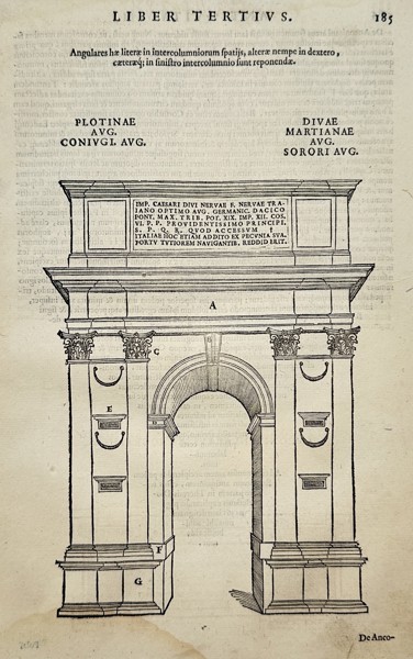 Bernard de Montfaucon (1655–1741) – Roman Triumphal Arch (Arch of Trajan, Benevento) – Engraving (c. 1719)