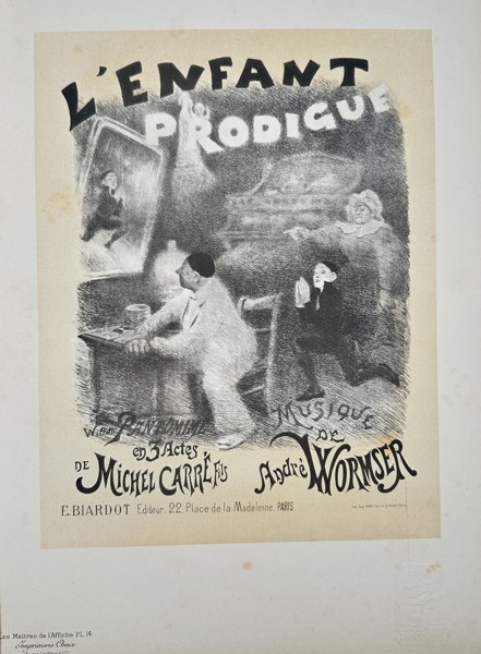 Adolphe Willette (1857–1926) – L’Enfant Prodigue (The Prodigal Child) – Lithograph (c. 1890)