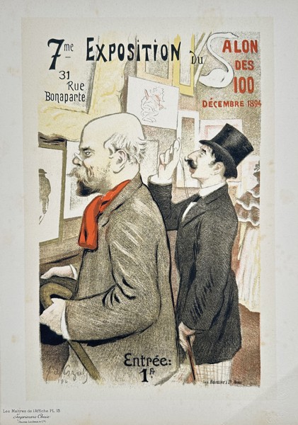 Frederic-Auguste Cazals – Exposition – Lithograph (19th century)