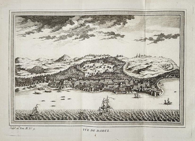 Jakob van der Schley (1715–1779) – Vue de Dahul (View of Dahul) – Engraving (c. 1755)