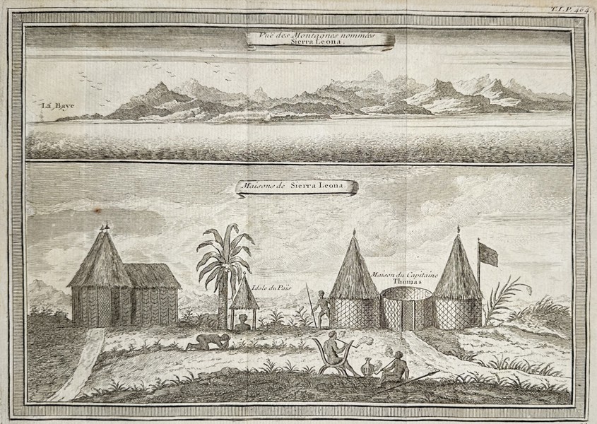 Jakob van der Schley (1715–1779) – View of the Mountains named Sierra Leone – Engraving (c. 1755)