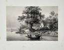 Auguste-Nicolas Vaillant (1793–1858) – Vue Prise sur les Bords de l'Equateur (View Taken on the Banks of the Equator) – Engraving (1838)
