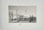 Barthélémy Lauvergne (1805–1871) – Place des Factoreries Européennes à Canton (Square of European Factories in Canton) – Engraving (1838)