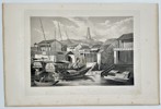 Louis Auguste de Sainson (1801–1887) – Village Cheou-Hai (Village of Cheou-Hai, near Canton) – Engraving (1833)
