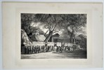 Louis Auguste de Sainson (1801–1887) – Procession d'Officiers (Procession of Officers, Canton) – Engraving (1833)