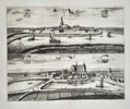 Mattheus Smallegange (1644–1710) – View of Noordgouwe and Scherpenisse (Zeeland, Netherlands) – Engraving (1696)