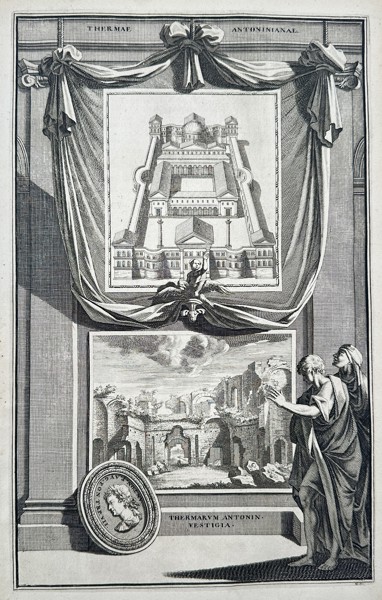 Bernard de Montfaucon (1655–1741) – Urnae et Antiques in Urbe (Urns and Antiquities in the City) – Engraving (1704)