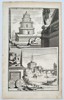 Bernard de Montfaucon (1655–1741) – Mausoleum of Hadrian and Pont Sant’ Angelo (Rome, Italy) – Engraving (1704)
