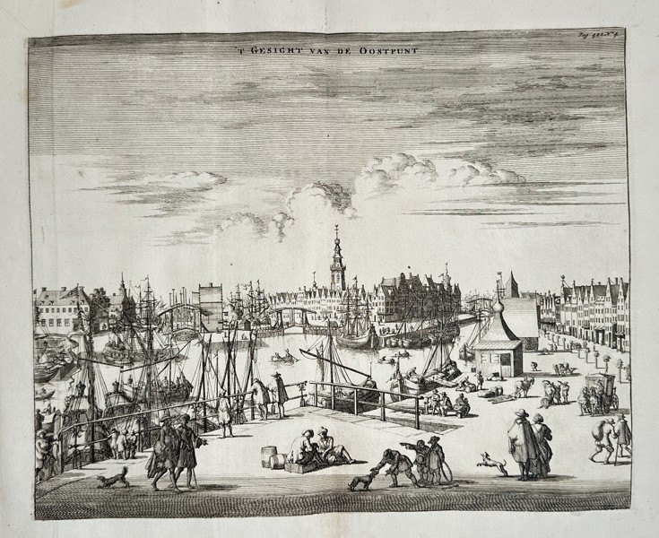 Johannes Meertens (Active c. 1690–1720) – The View of Oostburg (Netherlands) – Engraving (c. 1700)
