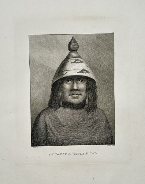 John Webber (1751–1793) – A Woman of Nootka Sound – Engraving (1784)