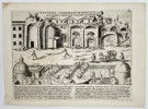 Giacomo Lauro (fl. 1600–1645) – Map of Rome: Remains of the Baths of Diocletian and Church of St. Mary of the Angels – Copperplate engraving (Early 17th Century)