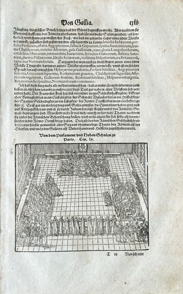 Sebastian Münster (1488-1552) – Of Gaul. Of the Parliament of Paris