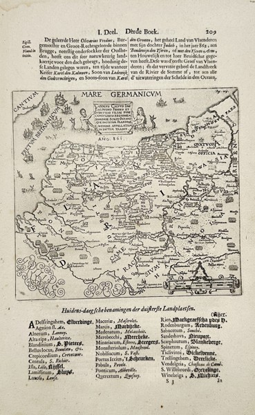 Olivarius Vredius (1596–1652) – Map of Northwestern Europe – Engraving (Circa 1640)