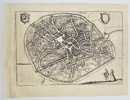 Lodovico Guicciardini (1521–1589) – Plan of Tienen (Belgium) – Engraving (Circa 1581-1612)