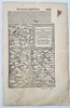 Sebastian Münster (1488–1552) – Map of the Source of the Danube and the Region of Fürstenberg (Germany) – Woodcut (Circa 1550-1590)