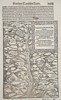 Sebastian Münster (1488–1552) – Map of the Source of the Danube and the Region of Fürstenberg (Germany) – Woodcut (Circa 1550-1590)