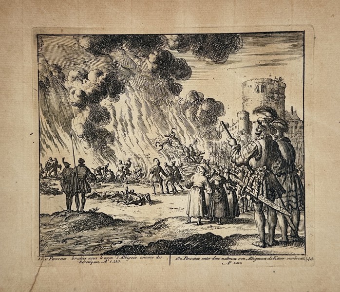 Jan Luyken (1649–1712) - Scene of Persecution - Etching (Late 17th Century)