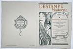 Alphonse Mucha (1860–1939) - L'Estampe Moderne Magazine Cover (July 1898) - Color Lithograph (1898)