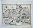Johannes Janssonius (1588–1664) - Map of Pays de Caux and Normandy - Hand-colored Engraving (Mid-17th Century)