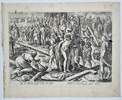 Adriaen Collaert (1560–1618) - Nailing Christ to the Cross - Copperplate Engraving (Late 16th Century)