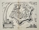 Lodovico Guicciardini (1521–1589) - Map of the City of Gravelinga - Copperplate Engraving (Late 16th Century)