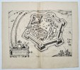 Lodovico Guicciardini (1521–1589) - Map of the City of Gravelinga - Copperplate Engraving (Late 16th Century)