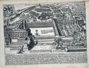 Giacomo Lauro (1550–1630) - View of the Palace of Belvedere, Rome - Copperplate Engraving (Late 16th Century)