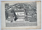 Giacomo Lauro (1550–1630) - View of the Palace of Belvedere, Rome - Copperplate Engraving (Late 16th Century)