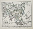 Adolf Stieler (1775–1836) - Map of Asia - Hand-colored Engraving (Early 19th Century)