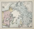 Adolf Stieler (1775–1836) - Map of the Arctic Polar Regions - Hand-colored Engraving (Early 19th Century)