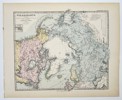 Adolf Stieler (1775–1836) - Map of the Arctic Polar Regions - Hand-colored Engraving (Early 19th Century)