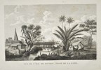 Jean Piron (Active 1790s) - View of the Isle of Buru from the Roadstead - Copperplate Engraving (Late 18th Century)